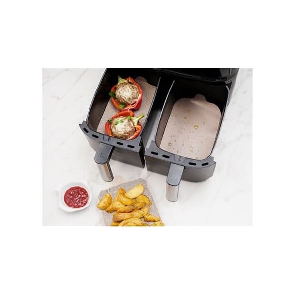 Tillbehör för Nostik fritös, rektangulära matlagnings- och skyddsblad för Air Fryer