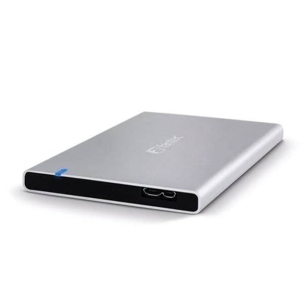 Externt hölje - FANTEC - FANTEC ALU 1784 7MMU3 2,5 tum - Grå - USB-buss Silver