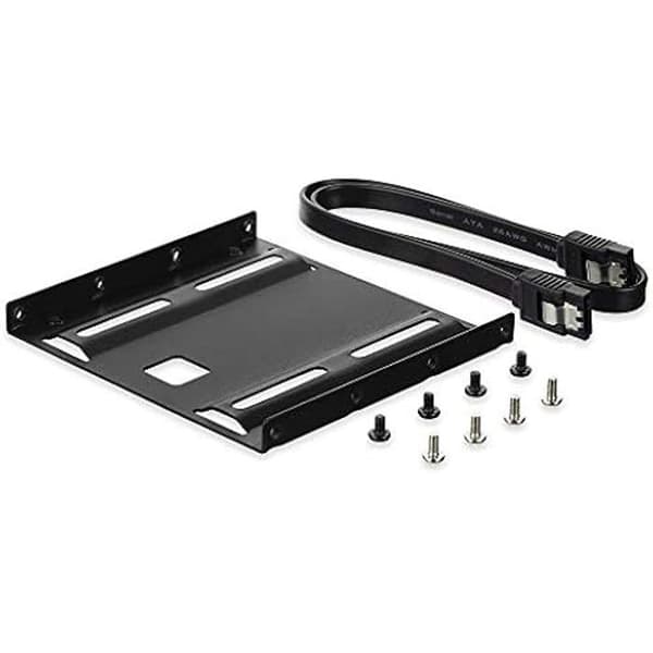 SSD-monteringssats - EWENT - 2,5 tum - 50 cm SATA-kabel - Monteringsskruvar ingår - Solid metallfäste