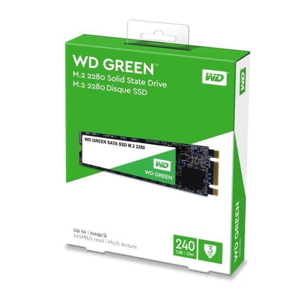 WD Green™ - Intern Solid State Drive - 240 GB - M.2 SATA (WDS240G2G0B)