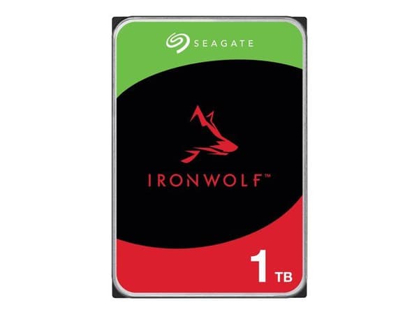 Intern hårddisk NAS HDD - SEAGATE - IronWolf 1 TB - 5400 RPM - SATA 6 Gbit/s