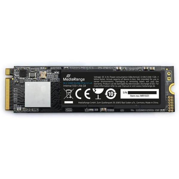 MEDIARANGE MR1031 SSD M.2 256 GB PCI EXPRESS 3.1 3D TLC NAND NV
