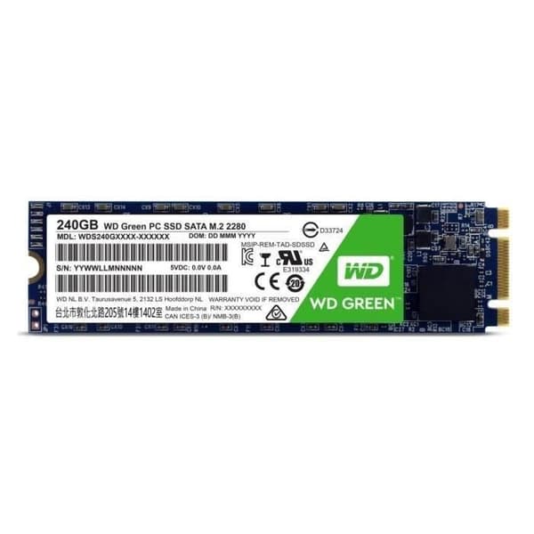 Western Digital SSD Grön WDS240G1G0B - 240 GB - M.2 - 2280 WDS240G1G0B