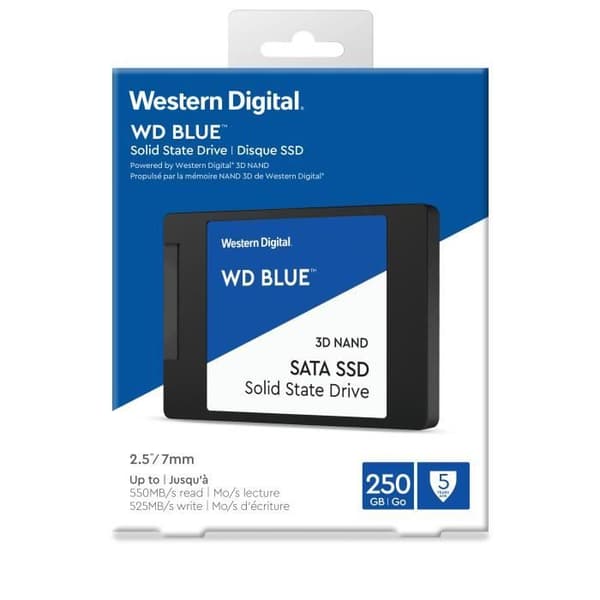 WD Blue™ - Intern Solid State Drive - 3D Nand - 250 GB - 2,5" (WDS250G2B0A)