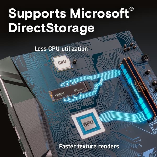 Crucial SSD T500 2TB PCie 4.0 NVMe