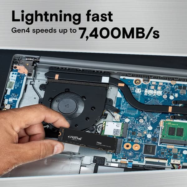Crucial SSD T500 2TB PCie 4.0 NVMe