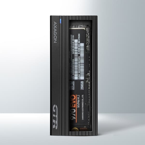 Axagon EM2-GTR SSD-kabinett Svart M.2