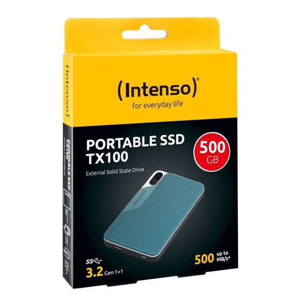 SSD USB3.2 500GB EXT./TX100 INTENSO Extern hårddisk
