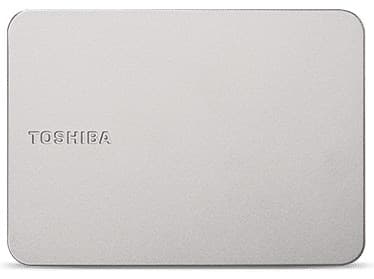 TOSHIBA Canvio Flex 2 TB 2,5 tums extern hårddisk i silverfärg