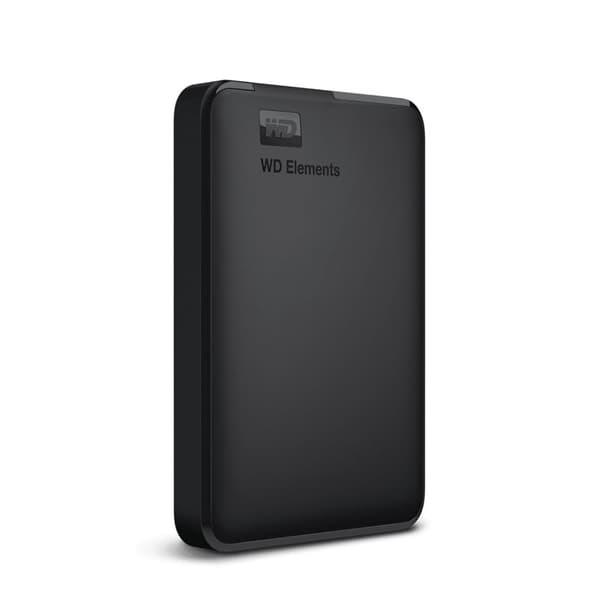 Western Digital Elements kannettava ulkoinen kiintolevy, 5 TB, musta