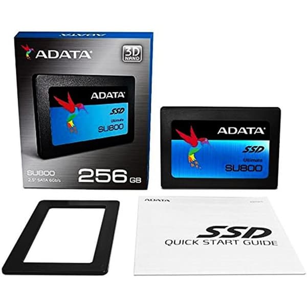 ADATA 256 GB intern SSD-enhet - SATA III 2,5" - upp till 520 MB/s skrivning