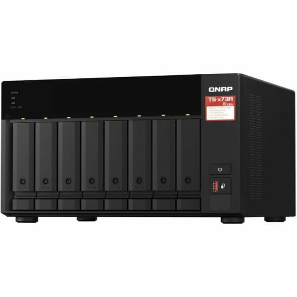 Nätlagringsenhet NAS Qnap TS-873A-8G Svart AMD Ryzen V1500B