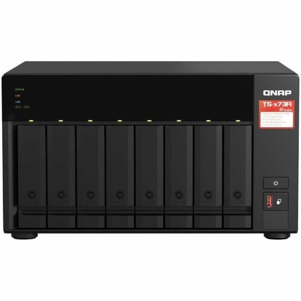 Nätlagringsenhet NAS Qnap TS-873A-8G Svart AMD Ryzen V1500B