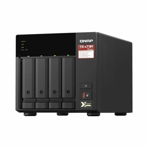 Nätlagringsenhet NAS Qnap TS-473A-8G Quad Core Svart