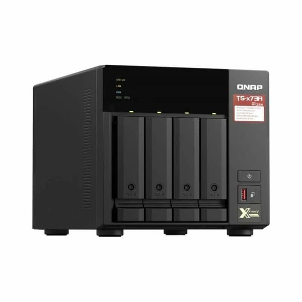Nätlagringsenhet NAS Qnap TS-473A-8G Quad Core Svart