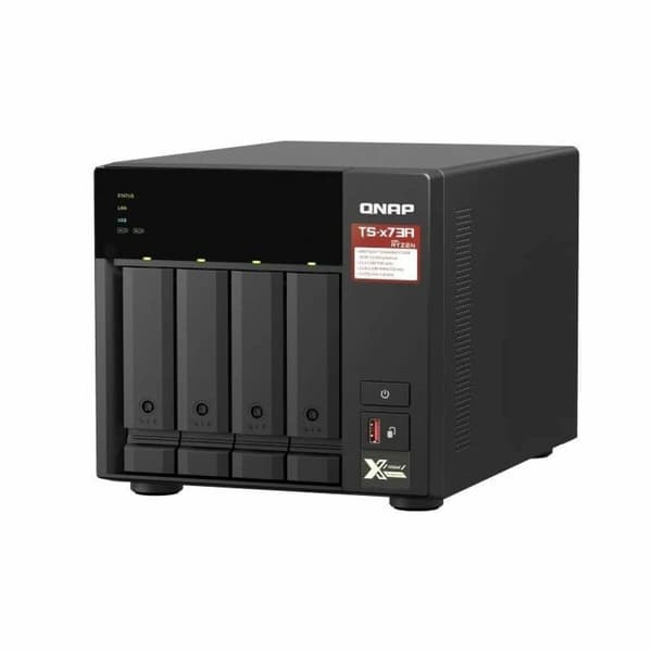 NAS Verkkotallennus Qnap TS-473A-8G Quad Core Musta