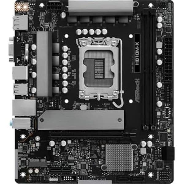 Moderkort - ASRock - H810M-X - LGA1851 - Micro ATX - 6+1 strömfaser