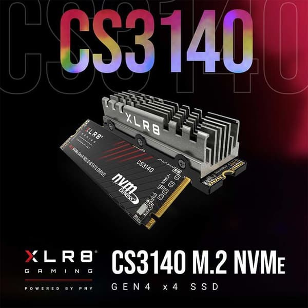 Intern SSD-enhet - PNY - CS3140 M.2 - 2 TB - NVMe Gen4 - Intern överföringshastighet 7500 MB/s