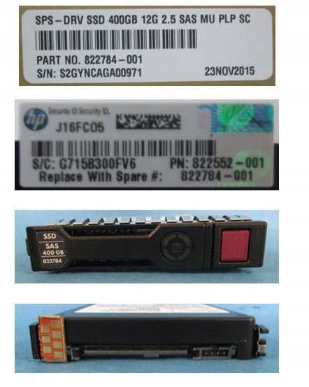 HP Enterprise SSD som kan bytas under drift 400 GB 2,5"