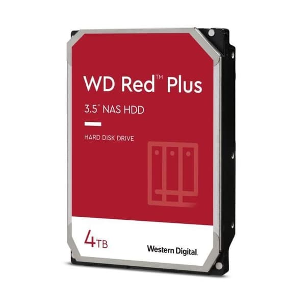 WD Red™ Plus - NAS intern hårddisk - 4TB - 5400 rpm - 3,5" (WD40EFZX)
