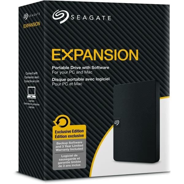 Extern hårddisk - SEAGATE - Bärbar expansion - 2 TB - USB 3.0