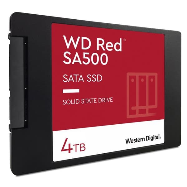 NAS Red™ SA500 SATA SSD - WESTERN DIGITAL - 4 TB - 24/7 kontinuerlig drift - 3D NAND-teknik