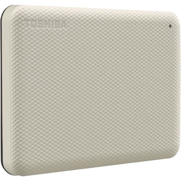 Extern hårddisk - TOSHIBA - CANVIO ADVANCE - 2 TB - Vit - Säkerhets- och säkerhetskopieringsprogram ingår
