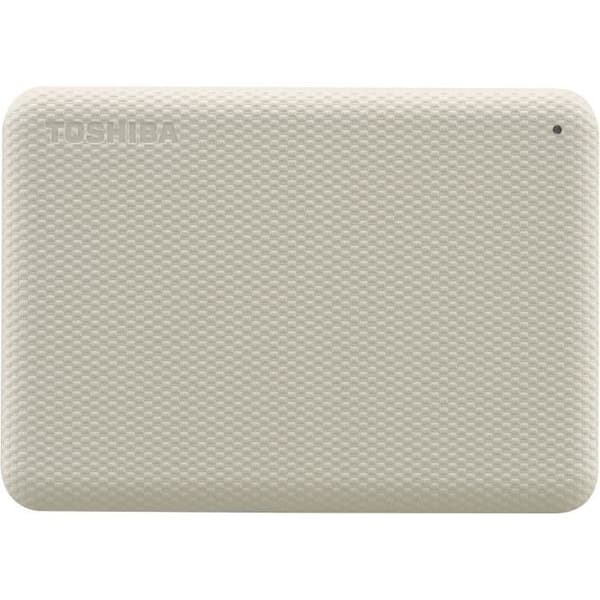 Extern hårddisk - TOSHIBA - CANVIO ADVANCE - 2 TB - Vit - Säkerhets- och säkerhetskopieringsprogram ingår