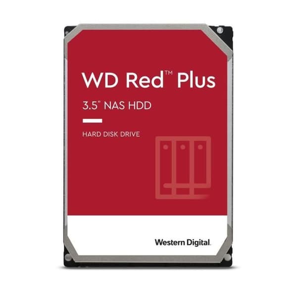 WD Red™ Plus - NAS intern hårddisk - 14TB - 7200 rpm - 3,5" (WD140EFGX)