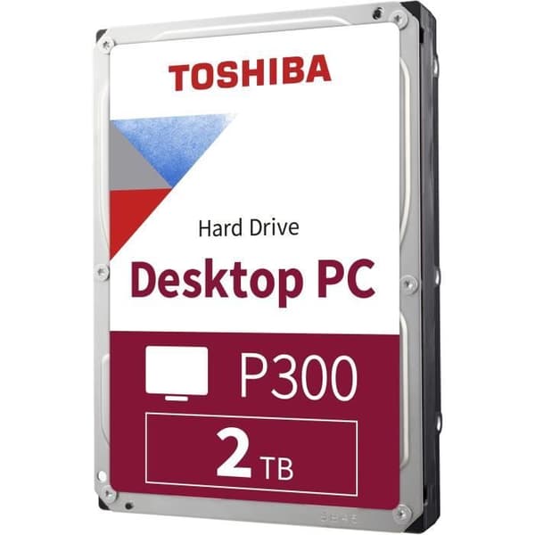 TOSHIBA - Intern hårddisk - P300 - 2TB - 7200 rpm - 3,5" Retail Box (HDWD120EZST)