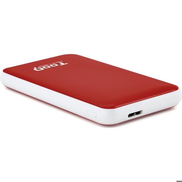 Externt hölje - TooQ - TQE-2528 - USB 3.1 - S-ATA - 4To - 2,5 tum Röd