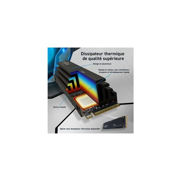 Crucial T700 4TB intern SSD - PCIe Gen 5.0 (NVMe)