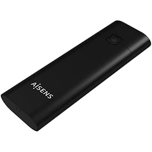Externt hölje för M.2 SSD NVME A USB3.2 GEN2 - AISENS - ASM2-020B - Svart Svart