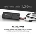 Miniatyrbild 2 av 6: Extern SSD - Silicon Power - PX10 512GB - Svart - USB 3.2 Gen 2 och USB-C - Kompatibel med PC, Mac, PlayStation och Xbox
