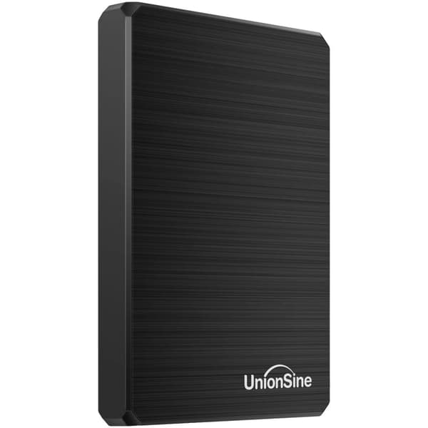Bärbar extern hårddisk, 1TB lagringskapacitet, USB 3.0-gränssnitt,Svart, 750 GB