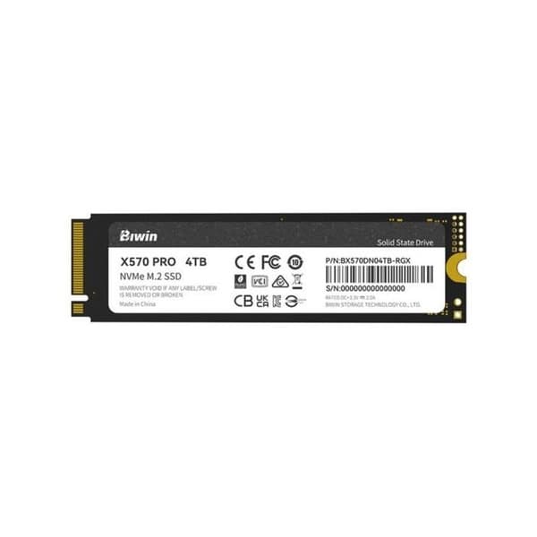 Biwin Black Opal X570 PRO 4TB Disk SSD 14000MB/s NVMe PCIe 5.0 M.2 Gen5 NAND TLC