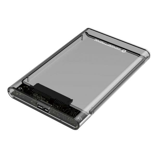 Hårddiskfodral Conceptronic 130012807101 Svart 2,5" Transparent