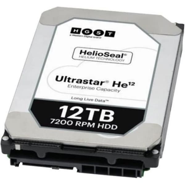 WESTERN DIGITAL hårddisk HGST Ultrastar He12 HUH721212ALE600 - 3,5" intern - 12 TB - SATA/600 - 7200rpm - Buffert 256 MB