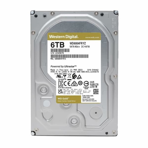 Harddisk Western Digital WD6004FRYZ 3,5" 6 TB