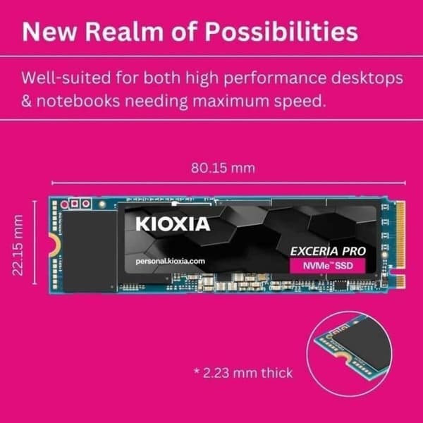 Harddisk Kioxia 2 TB SSD