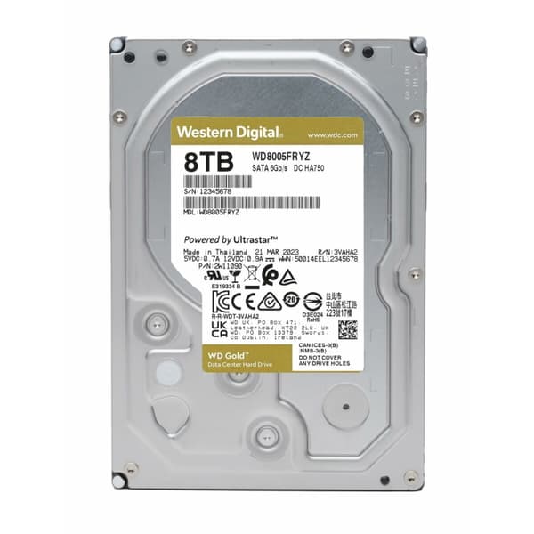 Kovalevy Western Digital WD8005FRYZ 3,5" 8 TB HDD
