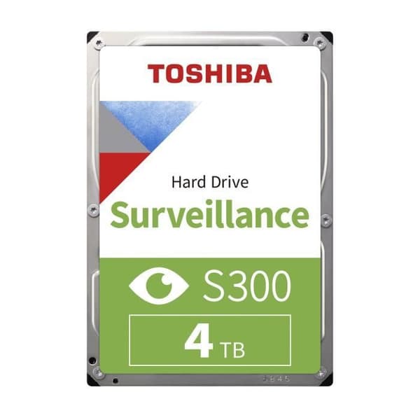 TOSHIBA - Intern hårddisk - S300 - 4TB - 7200 rpm - 3,5" (bulk) (HDWT140UZSVA)