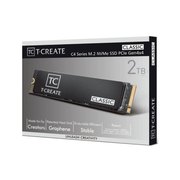 Team Group T-CREATE CLASSIC C47 2TB Disk SSD 7400MB/s NVMe PCIe 4.0 M.2 Gen4 3D NAND
