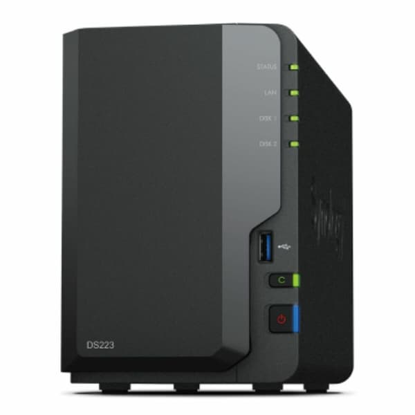 NAS-netværkslagring Synology DS223 Sort