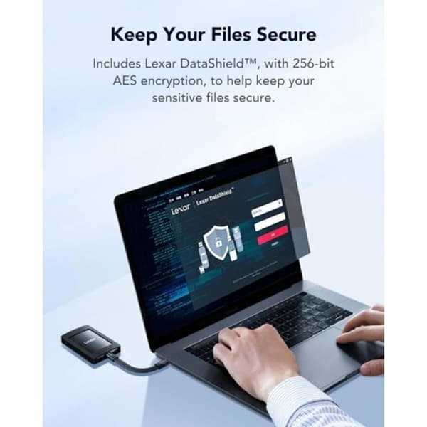 Extern Hårddisk Lexar LSL500M001T-RNBNG Svart 1 TB