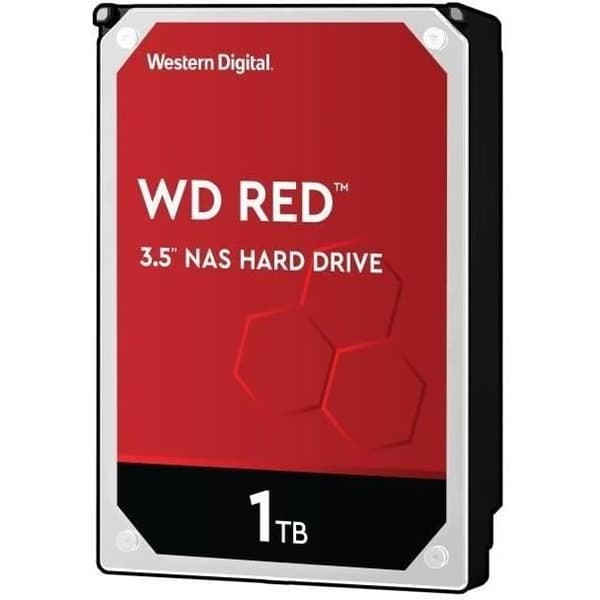 WD Red™ - NAS intern hårddisk - 1TB - 5400 rpm - 64MB cache - 3,5" (WD10EFRX)