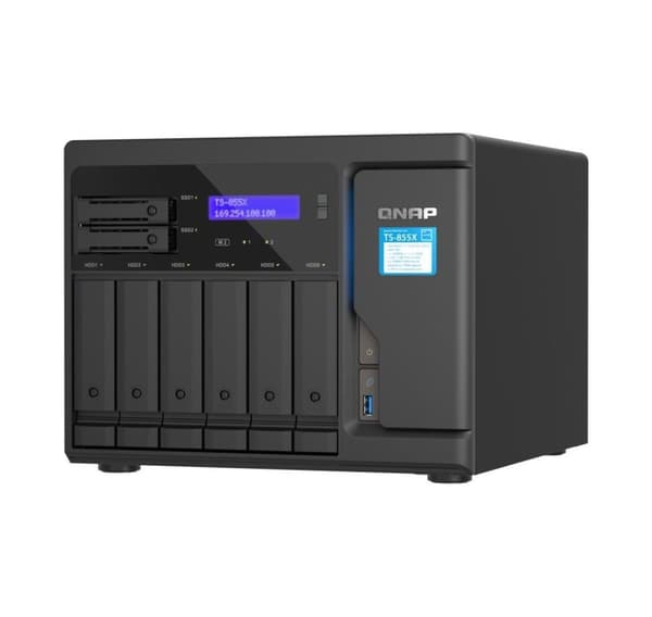 QNAP, 8-fack stationär NAS, TS-855X-8G