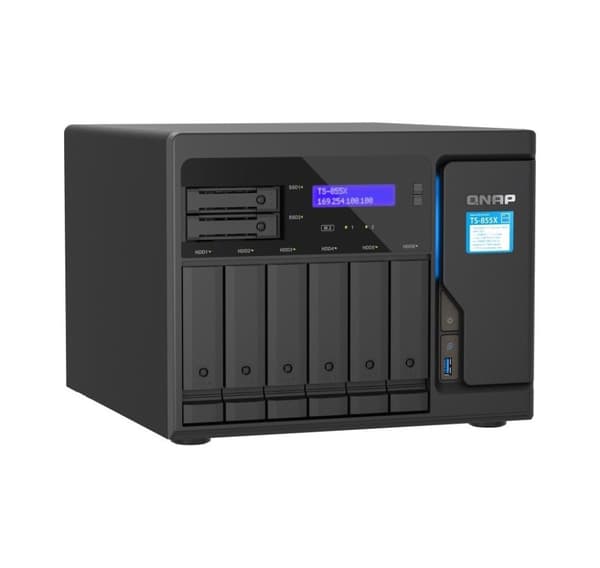 QNAP, 8-fack stationär NAS, TS-855X-8G
