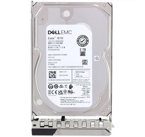 Dell, HDD 3,5" / 2TB / 7,2k / SATA / 6Gb / 512n / Hot-plug / 15G Rx50