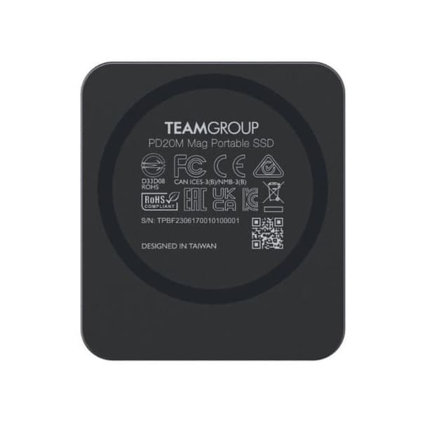 Team Group PD20M 2TB Extern SSD Disk Bärbar 2000MB/s USB-C 3.2 Gen2x2 Svart
